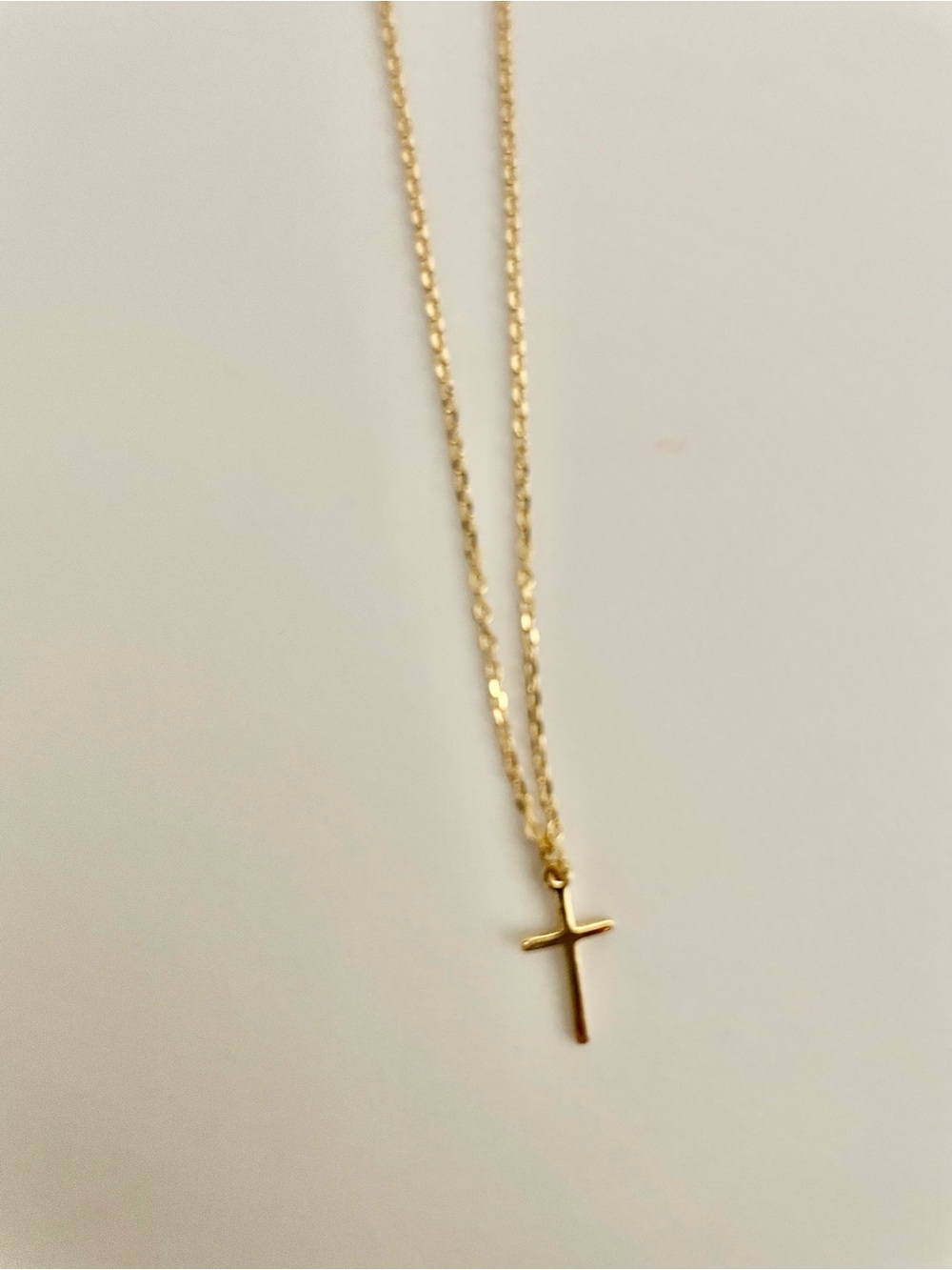 Francesca's Collections Gold Cross Pendant Necklace